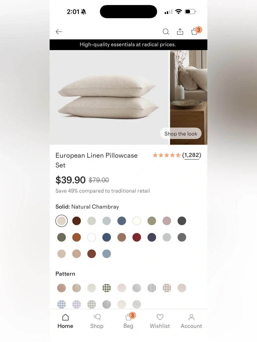 Linen Terracotta Full Sheet Set with Natural Chambray Pillowcases - Retail $174